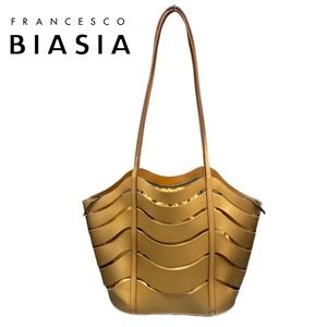 Francesco Biasia Cage Leather Tote